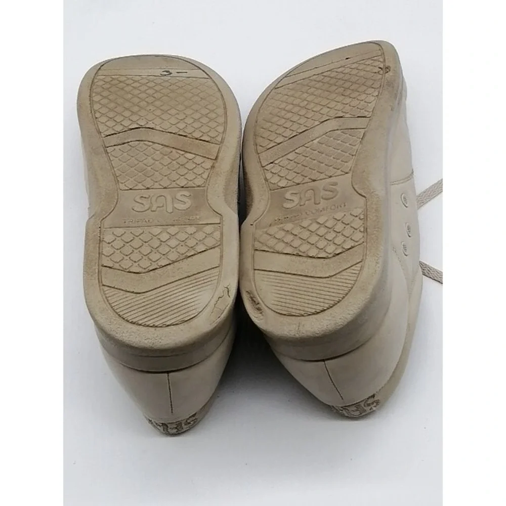 SAS Tripad Comfort Sneakers Womens Time Out Beige 11 Narrow Leather Walking Shoe
